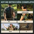 Qué trae: mochila, auriculares, apoyabrazo y pala